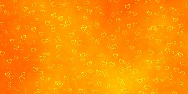 Orange hearts banner