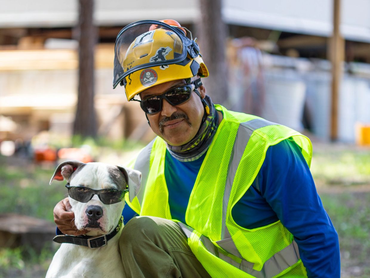 Salvador Jimenez, owner of Tree Trimming Services Houston, also known as Carbajal Tree care.