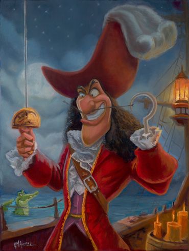 "Captain Hook" Oil on Canvas 12" x 16" Original Sold