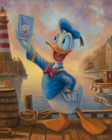 "Donald Sets Sail" Oil on Canvas 16" x 20" Original Available 