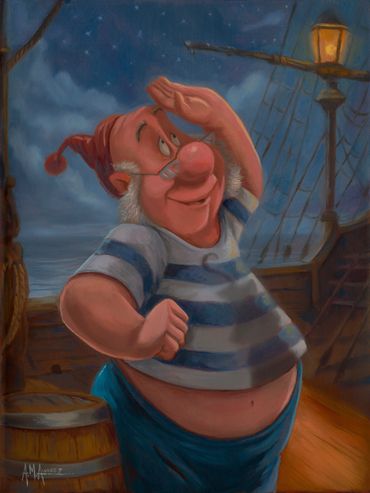 "Aye Aye, Captain!" Oil on Canvas 12" x 16" Original Available