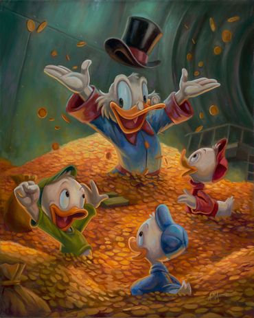 "Uncle Scrooge's Greatest Treasure" Oil on Canvas 24" x 30" 