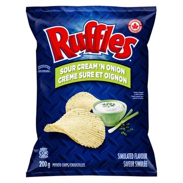 RUFFLES - SOUR CREAM AND ONION 200GR