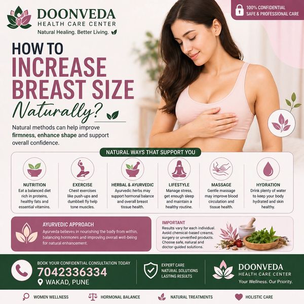 How to increase breast size naturally.
Doonveda Non Surgical treatment by Cupping Therapy & Ayurveda