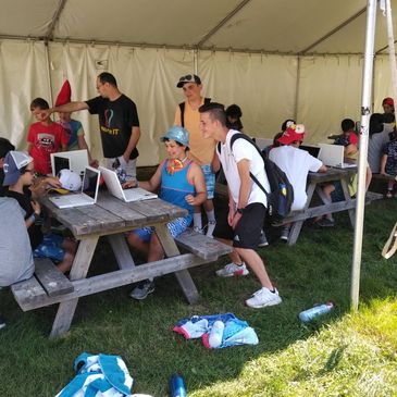 Kids at Summer Camp enjoying Create IT