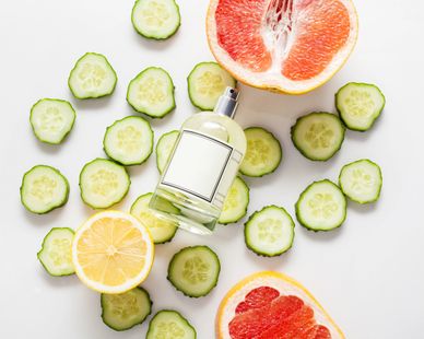 cucumber, grapefruit, tropical fruit, velas, fragrance, scents