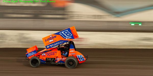 Daison Pursley ripping the #18 Sprint Car around Vado Speedway, NM.