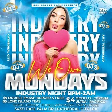 Monday night for Industry People at DJs