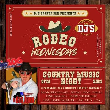 Rodeo Wednesday Nights at DJs Cat City