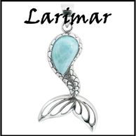 Genuine Dominican larimar jewelry is a top seller. Classic & beach/sea life designs.