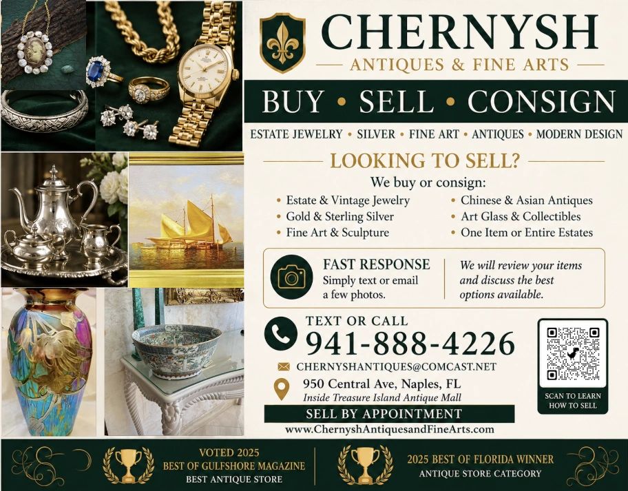 BEST SHOP IN NAPLES SELL YOUR JEWELRY ANTIQUES ESTATE 