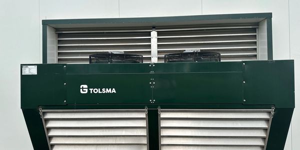 Installed Tolsma cooling unit at a Coldahold facility
