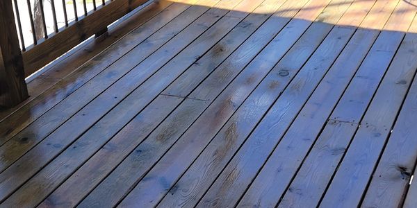 Add value to your property with a clean deck!