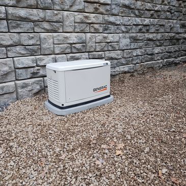 Landscaped Generac Generator Installations.