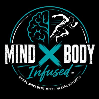 Logo showing a brain and running figure with 'Mind X Body Infused' text.