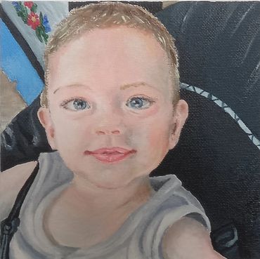 "Baby boy"
Acrylic paint on canvas