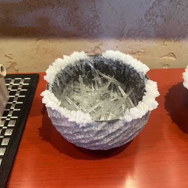 Original Crystal and Ceramic Bowl