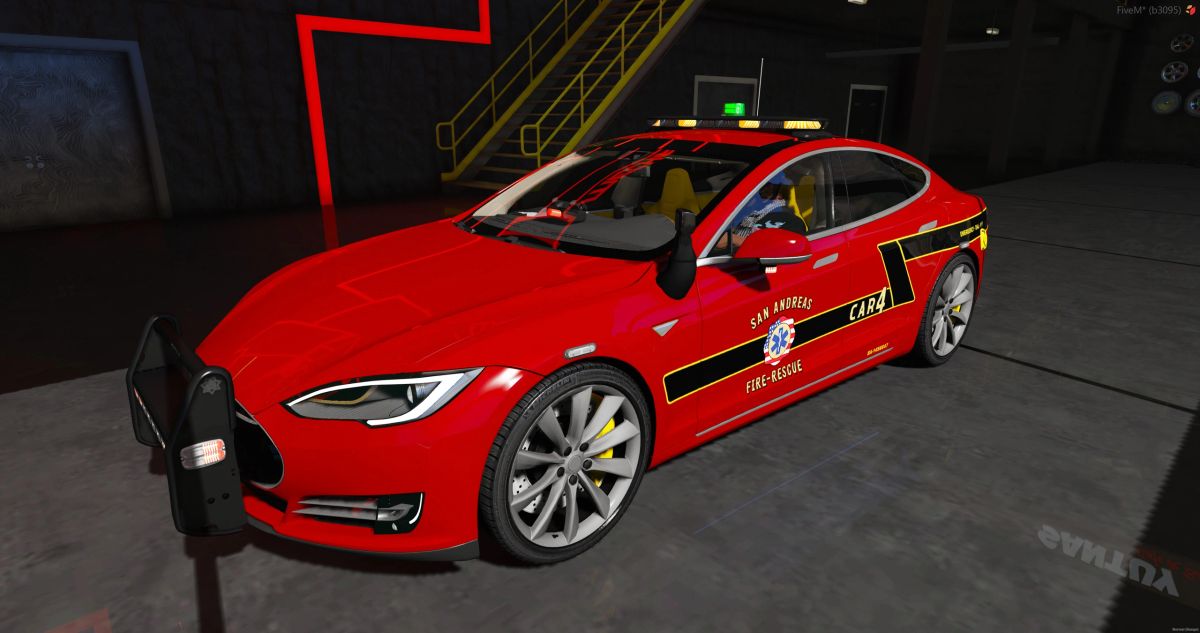 Fire Tesla Model S [Fire]