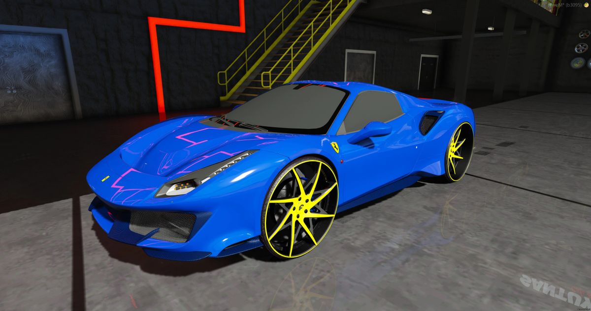 Ferrari 488 Pista on Forgiatos [Animation Roof]