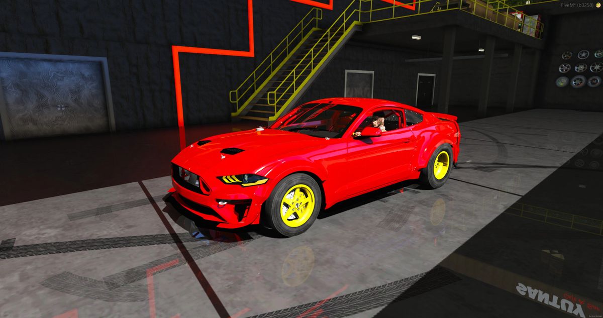 [Debadged]-Ford Mustang RTR Drag Car Single Turbo 1500WHP