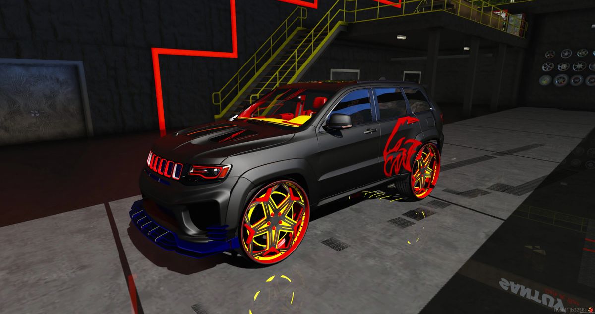 [Debadged]-Customs TrackHawk Widebody Donk With [Animated Lights]