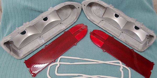 1970 Roadrunner tail lights - detailed before assembling