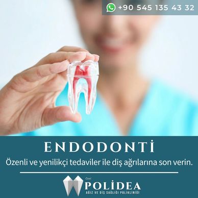 Polidea Endodonti Kanal Tedavisi
Vital pulpa tedavileri 
Kök kanal tedavisi
