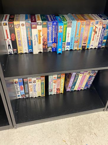 Collectible and not so collectible vhs tapes. Most are $1.