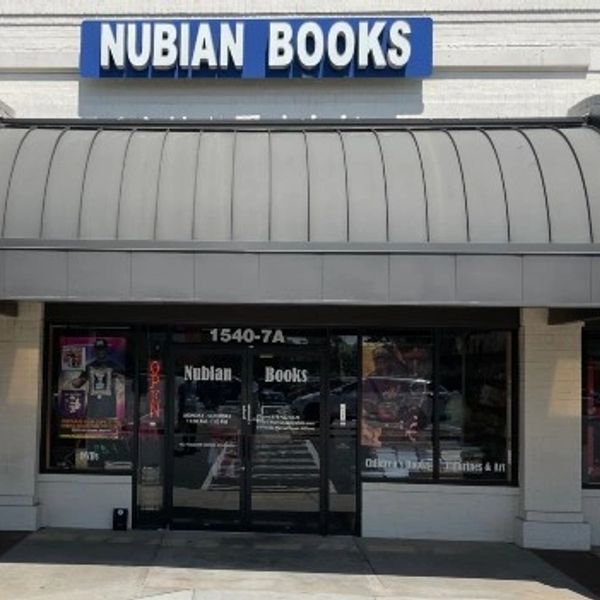 Front entrance of Nubian Books store.