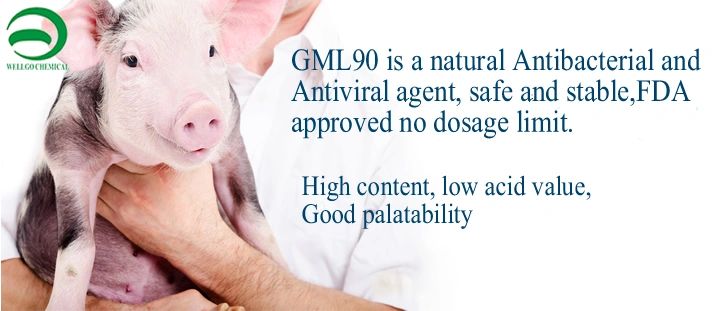 Glycerol Monolaurate 90%  (GML 90),
Feed additives, antibiotics, natural antibiotics