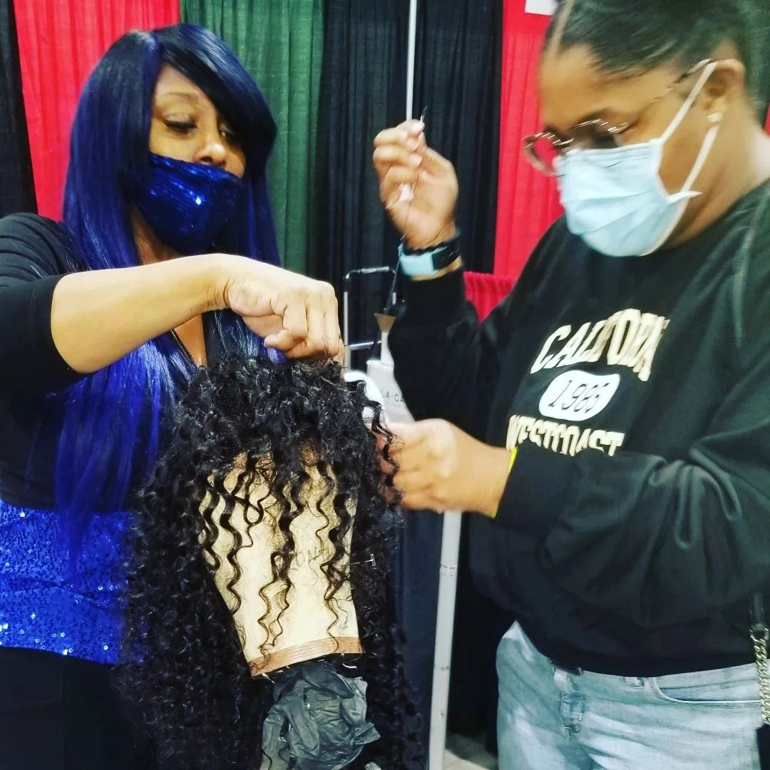 Wig making training course at Los Angeles Convention Center 