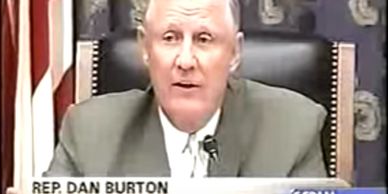 Rep. Dan Burton speaking at a hearing.