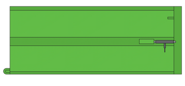 Green Dumpster with tall sides, 21 Yard Capacity