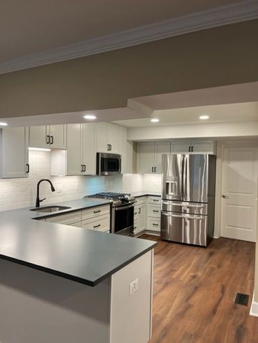 Kitchen in basement