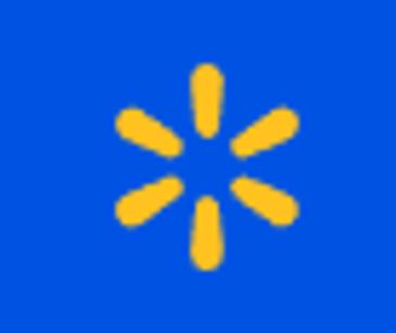 Walmart's iconic yellow spark symbol on a blue background.