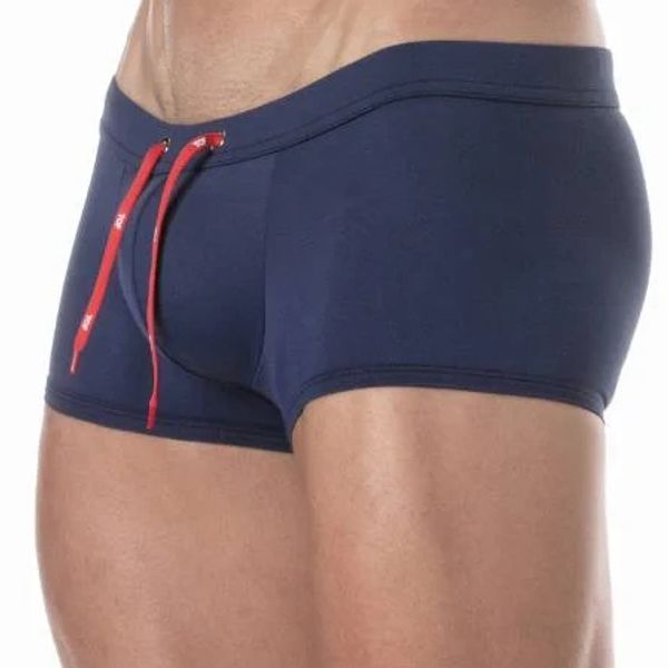 Man Wearing TOF Paris Plain Hipster Swimming Trunks