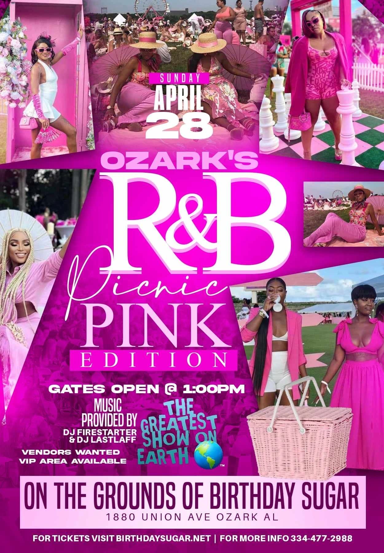 Ozark’s R&B Picnic: PINK EDITION 
Tickets on sale now