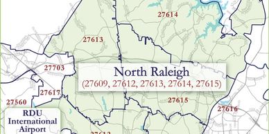 North Raleigh Map