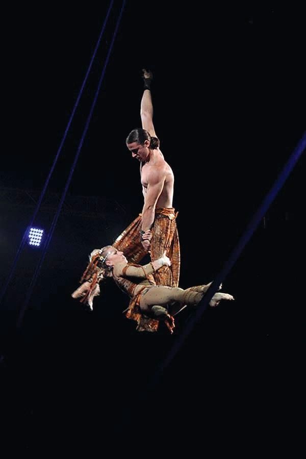 Strength performers at the Ararat Shrine Circus