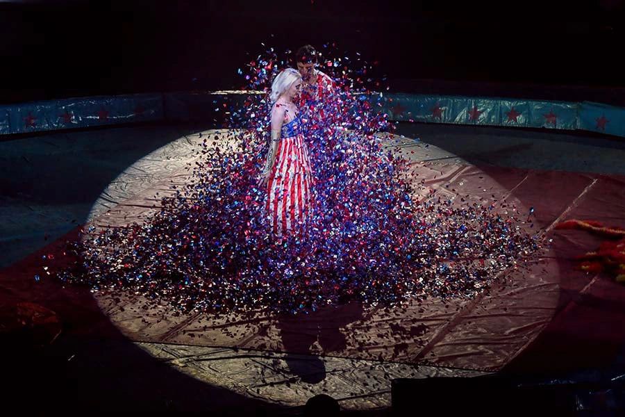 Quick-change artists at the Ararat Shrine Circus