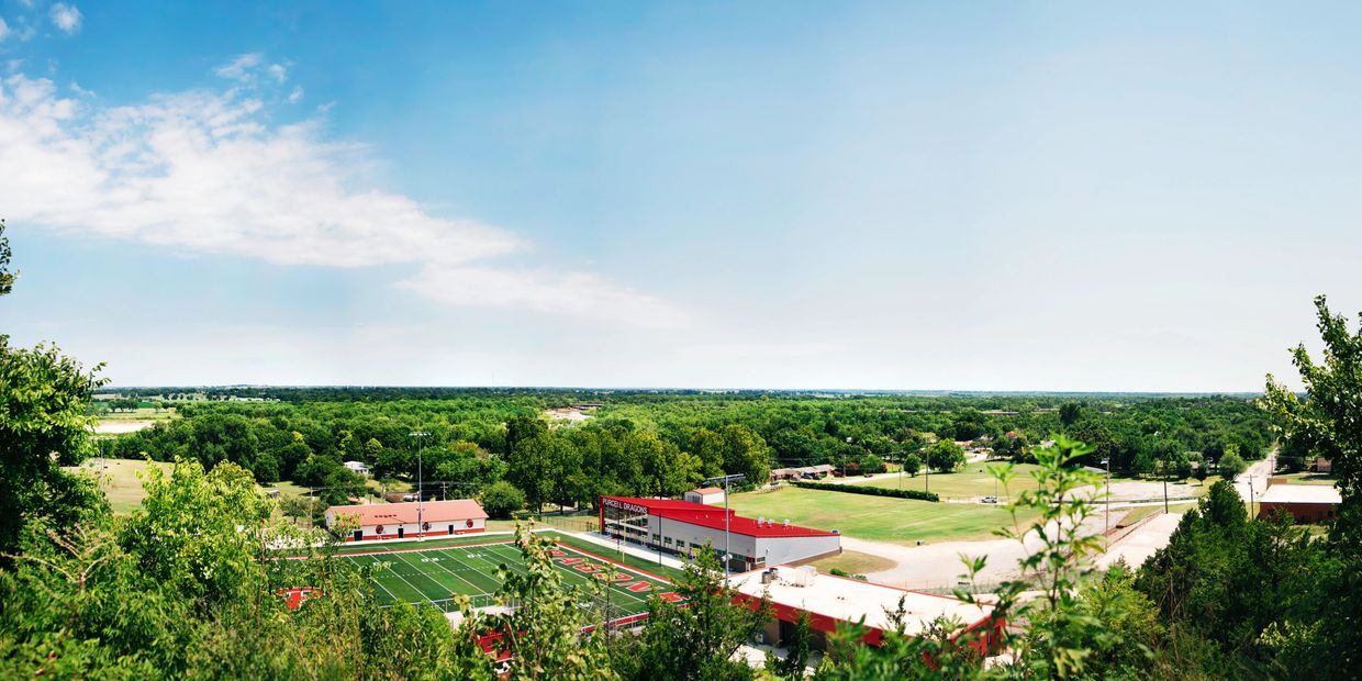 Red Hill Overlook at Sharp Memorial Park in Purcell, OK