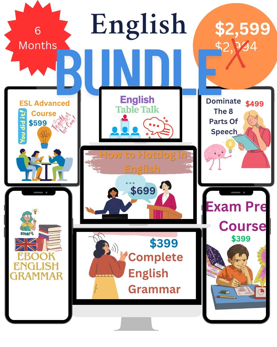 English language rocket bundle for ESL learners
