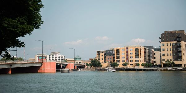 Photo of Downtown Green Bay looking across the Fox River