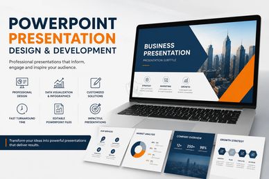 PowerPoint presentation design and development services with professional, customizable solutions.