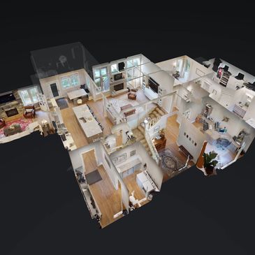 Matterport Virtual Tour Screenshot of the dollhouse view that's included in every Virtual Tour. 