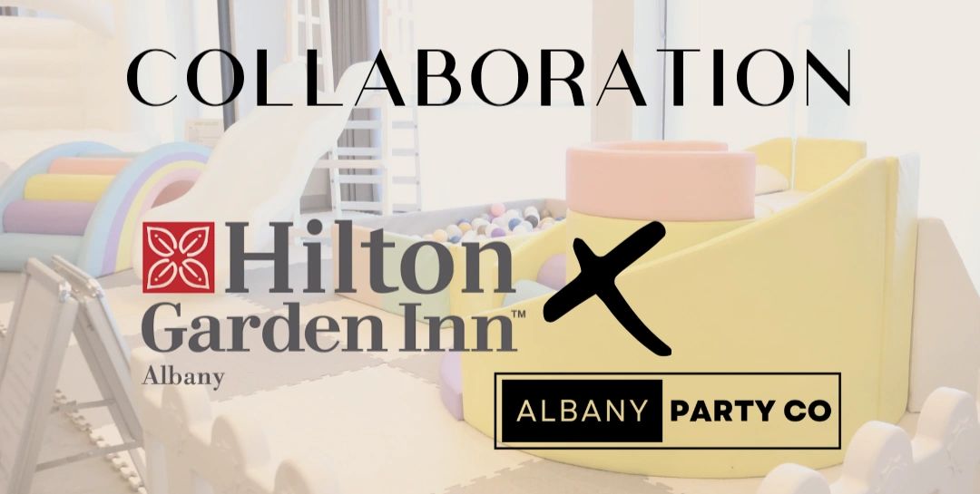 Hilton Garden Inn Albany x Albany Party Co collaboration.