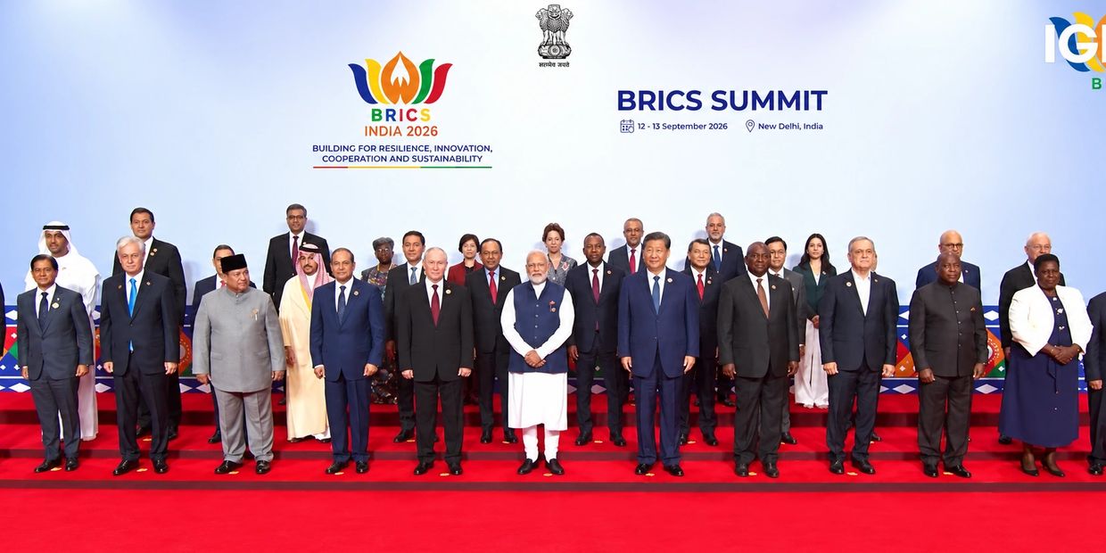 BRICS Summit 2026: Bharat Mandapam, New Delhi, India - Sep. 12-13, 2026.  Photo Credits @IGR. 