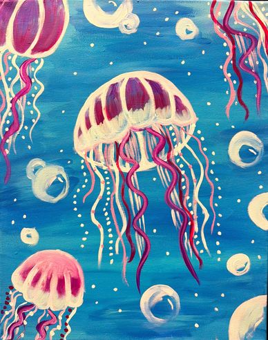 Paint and sip studio in Chesterfield MI hosting private parties, birthdays, classes, and events.