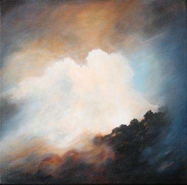 painting of cloudy sky