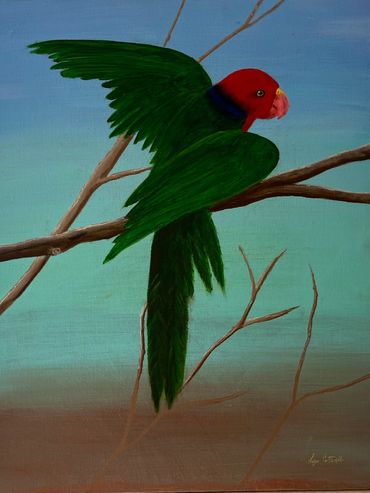 Painting of parrot